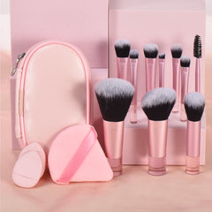 10 color Mini makeup brush Travel portable Makeup Tool Makeup Puff - Palm Brush Professional Makeup tool set Christmas gift 10 color Mini makeup brush Travel portable Makeup Tool Makeup Puff - Palm Brush Professional Makeup tool set Christmas gift