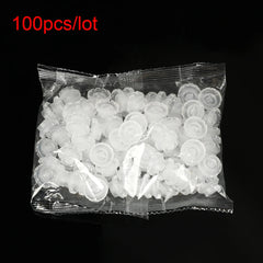 100pcs Disposable Individual Eyelash Glue Holder Grafting Eyelashes Blossom Cup Rings Eyelash Extension Adhesive Stand Holder 100pcs Disposable Individual Eyelash Glue Holder Grafting Eyelashes Blossom Cup Rings Eyelash Extension Adhesive Stand Holder