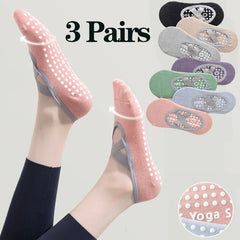 1/ 3Pair Professional Women Yoga Sock Silicone Anti-slip Ballet Pilates Socks Women Backless Breathable Bandage Yoga Sport Socks 1/ 3Pair Professional Women Yoga Sock Silicone Anti-slip Ballet Pilates Socks Women Backless Breathable Bandage Yoga Sport Socks