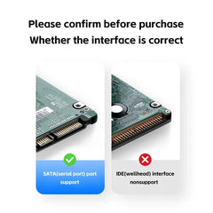 2.5" External Hard Drive Enclosure USB 3.0 Hard Disk Case 6TB Supports 7mm 9.5mm SATA SSD HDD For Laptop PC 2.5" External Hard Drive Enclosure USB 3.0 Hard Disk Case 6TB Supports 7mm 9.5mm SATA SSD HDD For Laptop PC