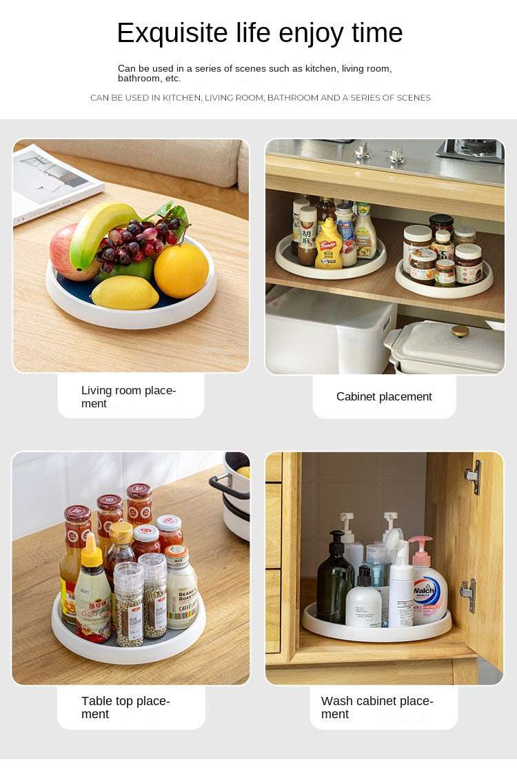 1/4Pcs 360 Rotatable Anti Sliding Kitchen Condiment Rotatable Storage Rack Tableware Cabinet Round Multi Functional Storage Rack 1/4Pcs 360 Rotatable Anti Sliding Kitchen Condiment Rotatable Storage Rack Tableware Cabinet Round Multi Functional Storage Rack