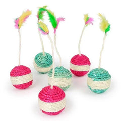 1Pc Cat Toy Sisal Scratching Ball Training Interactive Toy for Kitten Pet Cat Supplies Feather Toy  Cat Toys Interactive 1Pc Cat Toy Sisal Scratching Ball Training Interactive Toy for Kitten Pet Cat Supplies Feather Toy  Cat Toys Interactive