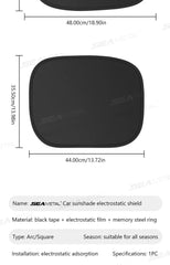 SEAMETAL Electrostatic Sun Visor for Car Side Window 4-Layer Sun Shade Curtains Anti-Glare UV-Blocker Auto Sun Protection Cover SEAMETAL Electrostatic Sun Visor for Car Side Window 4-Layer Sun Shade Curtains Anti-Glare UV-Blocker Auto Sun Protection Cover