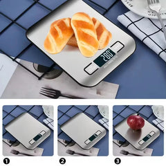 Digital Kitchen Scale LED Display 5kg/1g Stainless Steel Panel Electronic Scales Home Jewelry Food Snacks Weighing Baking Tools Digital Kitchen Scale LED Display 5kg/1g Stainless Steel Panel Electronic Scales Home Jewelry Food Snacks Weighing Baking Tools