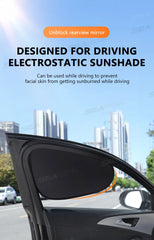 SEAMETAL Electrostatic Sun Visor for Car Side Window 4-Layer Sun Shade Curtains Anti-Glare UV-Blocker Auto Sun Protection Cover SEAMETAL Electrostatic Sun Visor for Car Side Window 4-Layer Sun Shade Curtains Anti-Glare UV-Blocker Auto Sun Protection Cover