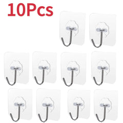Self Adhesive Hooks Heavy Duty Wall Hooks Transparent Multi-Purpose Rack Door Key Towel Wall Hook For Bathroom Kitchen Organizer Self Adhesive Hooks Heavy Duty Wall Hooks Transparent Multi-Purpose Rack Door Key Towel Wall Hook For Bathroom Kitchen Organizer