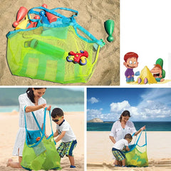 1pc Multicolor Large Mesh Beach Bag, Sand-Away Portable Tote With Convenient Hanging Hole, Breathable  Foldable Storage For Toys 1pc Multicolor Large Mesh Beach Bag, Sand-Away Portable Tote With Convenient Hanging Hole, Breathable  Foldable Storage For Toys