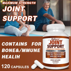 60/120 Glucosamine & Chondroitin & MSM 3-in-1 Capsules - Joint Health Support Supplement - Non-GMO, Vegetarian Capsules 60/120 Glucosamine & Chondroitin & MSM 3-in-1 Capsules - Joint Health Support Supplement - Non-GMO, Vegetarian Capsules