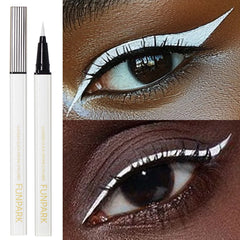 1PC White Liquid Eyeliner Pen Matte Long Lasting Waterproof Eye Liner Pencil Quick-drying Non-smudge Eye Makeup for Women Cosmet 1PC White Liquid Eyeliner Pen Matte Long Lasting Waterproof Eye Liner Pencil Quick-drying Non-smudge Eye Makeup for Women Cosmet