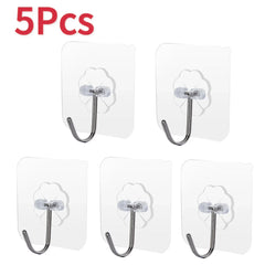 Self Adhesive Hooks Heavy Duty Wall Hooks Transparent Multi-Purpose Rack Door Key Towel Wall Hook For Bathroom Kitchen Organizer Self Adhesive Hooks Heavy Duty Wall Hooks Transparent Multi-Purpose Rack Door Key Towel Wall Hook For Bathroom Kitchen Organizer