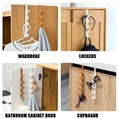 1pc Bedroom Door Hanger Clothes Hanging Rack Over The Door Plastic Home Storage Organization Hooks, Purse Holder For Bags Rails 1pc Bedroom Door Hanger Clothes Hanging Rack Over The Door Plastic Home Storage Organization Hooks, Purse Holder For Bags Rails