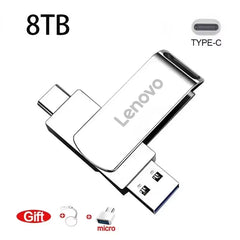 Lenovo 64TB 3.0 USB Flash Drive Metal High-Speed Pen Drive 2TB 128GB Waterproof Type-C Usb PenDrive For Computer Storage Devices Lenovo 64TB 3.0 USB Flash Drive Metal High-Speed Pen Drive 2TB 128GB Waterproof Type-C Usb PenDrive For Computer Storage Devices