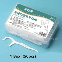 1/2/5/10 Box Portable Disposable Dental Floss Plastic Toothpick High-tension Dental Floss Stick Dental Floss Box Oral Care 1/2/5/10 Box Portable Disposable Dental Floss Plastic Toothpick High-tension Dental Floss Stick Dental Floss Box Oral Care