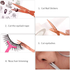 1Pcs Eyebrow Scissor Stainless Steel Eyelash Trimmer Facial Nose Hair Remover Manicure Nail Cuticle Beauty Scissors Makeup Tools 1Pcs Eyebrow Scissor Stainless Steel Eyelash Trimmer Facial Nose Hair Remover Manicure Nail Cuticle Beauty Scissors Makeup Tools