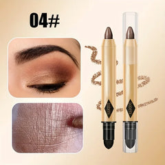 2 in 1 Pearly Eyeshadow Stick Pencil Waterproof Glitter Matte Eyeshadow Makeup High Pigmented Eyelid Under Crease Eyeshadow Pen 2 in 1 Pearly Eyeshadow Stick Pencil Waterproof Glitter Matte Eyeshadow Makeup High Pigmented Eyelid Under Crease Eyeshadow Pen