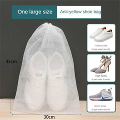 10Pcs Set Shoe Dust Covers Non-Woven Dustproof Drawstring Clear Storage Bag Travel Pouch Shoe Bags Drying Shoes Protect 10Pcs Set Shoe Dust Covers Non-Woven Dustproof Drawstring Clear Storage Bag Travel Pouch Shoe Bags Drying Shoes Protect