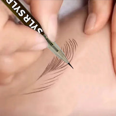 قلم حواجب فائق الدقة 0.008 مم، يدوم طويلاً، مقاوم للتلطخ، مقاوم للماء، مقاوم للعرق، عالي الصبغة، سهل الاستخدام، قلم حواجب سائل قلم حواجب فائق الدقة 0.008 مم، يدوم طويلاً، مقاوم للتلطخ، مقاوم للماء، مقاوم للعرق، عالي الصبغة، سهل الاستخدام، قلم حواجب سائل