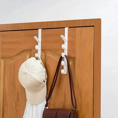 1pc Bedroom Door Hanger Clothes Hanging Rack Over The Door Plastic Home Storage Organization Hooks, Purse Holder For Bags Rails 1pc Bedroom Door Hanger Clothes Hanging Rack Over The Door Plastic Home Storage Organization Hooks, Purse Holder For Bags Rails