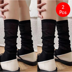 1/2 Pairs Women Lolita Thin Mid Length Socks Are Comfortable Breathable Knee-socks Lace Casual Soft Solid Simple Vertical Socks 1/2 Pairs Women Lolita Thin Mid Length Socks Are Comfortable Breathable Knee-socks Lace Casual Soft Solid Simple Vertical Socks