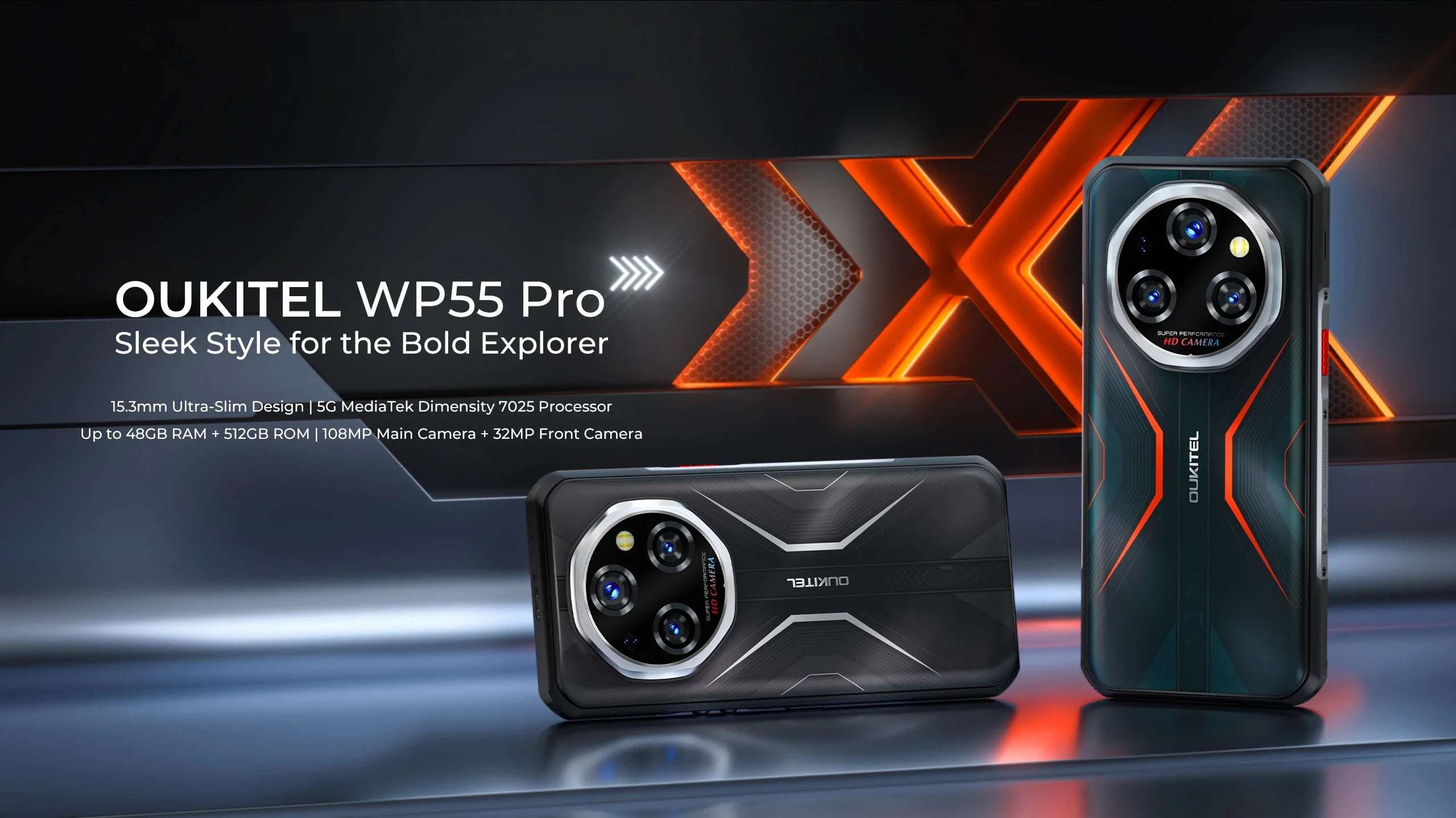 Oukitel WP55 Pro 5G Rugged Smartphone Android 15.0 New 6.6" Product Global Version 48GB(16+32) +512GB  108MP Cell Mobile Phone Oukitel WP55 Pro 5G Rugged Smartphone Android 15.0 New 6.6" Product Global Version 48GB(16+32) +512GB  108MP Cell Mobile Phone