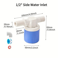 1/2“ Fully Automatic Water Level Control Float Valve 1/2” Automatic Closing Mini Float Valve No Power Required, Water Tank Water Tower Automatic Water Level Controller 1/2“ Fully Automatic Water Level Control Float Valve 1/2” Automatic Closing Mini Float Valve No Power Required, Water Tank Water Tower Automatic Water Level Controller