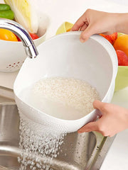 1/3pcs- Colander Rice Bowl Drain Basket Fruit Bowl Washing Drain Basket with Handle Washing Basket Home Kitchen Organizer 1/3pcs- Colander Rice Bowl Drain Basket Fruit Bowl Washing Drain Basket with Handle Washing Basket Home Kitchen Organizer