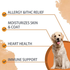 30 Soft Chews Skin & Coat Supplement for Dogs with Omega 3, 9 & Vitamin E For Fur  Health Support(Beef flavor) 30 Soft Chews Skin & Coat Supplement for Dogs with Omega 3, 9 & Vitamin E For Fur  Health Support(Beef flavor)