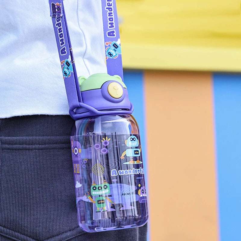 1PC Kids Water Sippy Cup Kids Water Bottle with Straw and Handle Portable Drinking Bottle Cup Children 1PC Kids Water Sippy Cup Kids Water Bottle with Straw and Handle Portable Drinking Bottle Cup Children