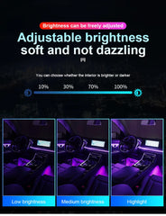 10/14/18 in 1 Led Car Ambient Lights 213 64 Color RGB Symphony Streamer Bluetooth Rainbow Acrylic Strips Atmosphere Lamp Kit 12V 10/14/18 in 1 Led Car Ambient Lights 213 64 Color RGB Symphony Streamer Bluetooth Rainbow Acrylic Strips Atmosphere Lamp Kit 12V