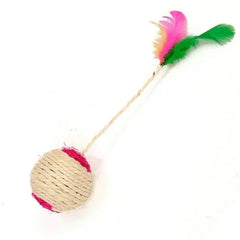 1Pc Cat Toy Sisal Scratching Ball Training Interactive Toy for Kitten Pet Cat Supplies Feather Toy  Cat Toys Interactive 1Pc Cat Toy Sisal Scratching Ball Training Interactive Toy for Kitten Pet Cat Supplies Feather Toy  Cat Toys Interactive