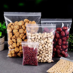 300/100PCS Transparent Zip Bags Food Jewelry Vacuum Storage Bag Plastic Thicken Reclosable Poly Bag Kitchen Organization Package 300/100PCS Transparent Zip Bags Food Jewelry Vacuum Storage Bag Plastic Thicken Reclosable Poly Bag Kitchen Organization Package
