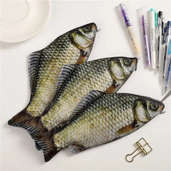 1pc Creative and Quirky Gift Simulated Fish Pen Bag Simulated Crucian Carp Stationery Bag 1pc Creative and Quirky Gift Simulated Fish Pen Bag Simulated Crucian Carp Stationery Bag