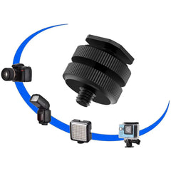 1/4 Hot Shoe Mount Holder Dual Nut Cold Shoe Adapter Bracket For Double-Layer Camera Hot Shoe Adapter Action Camera Accessories 1/4 Hot Shoe Mount Holder Dual Nut Cold Shoe Adapter Bracket For Double-Layer Camera Hot Shoe Adapter Action Camera Accessories