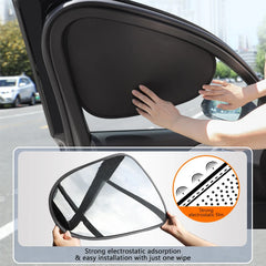 SEAMETAL Electrostatic Sun Visor for Car Side Window 4-Layer Sun Shade Curtains Anti-Glare UV-Blocker Auto Sun Protection Cover SEAMETAL Electrostatic Sun Visor for Car Side Window 4-Layer Sun Shade Curtains Anti-Glare UV-Blocker Auto Sun Protection Cover