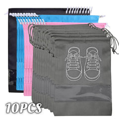 10/5pcs Shoes Storage Organizer Bags Non-woven Travel Portable Closet Bag Waterproof Pocket Clothing Tranparent Hanging Bag 10/5pcs Shoes Storage Organizer Bags Non-woven Travel Portable Closet Bag Waterproof Pocket Clothing Tranparent Hanging Bag