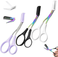 1PCS Eyebrow Trimmer Scissor,2024 New Stainless Steel Eyebrow Scissors with Comb,Portable Non Slip Professional Eyebrow Trimmer 1PCS Eyebrow Trimmer Scissor,2024 New Stainless Steel Eyebrow Scissors with Comb,Portable Non Slip Professional Eyebrow Trimmer