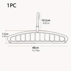 1pc Space Saving Multi-Hole Clothes Hanger For Home, Dorm, And Travel - Foldable Drying Rack For Trousers, Shirts, And Skirts 1pc Space Saving Multi-Hole Clothes Hanger For Home, Dorm, And Travel - Foldable Drying Rack For Trousers, Shirts, And Skirts