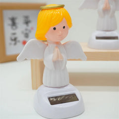 1PC Angel Solar Car Decoration Solar Dancing Figures for Car Dancing Dolls Swinging Animated Bobble Dancer Car Decor 1PC Angel Solar Car Decoration Solar Dancing Figures for Car Dancing Dolls Swinging Animated Bobble Dancer Car Decor