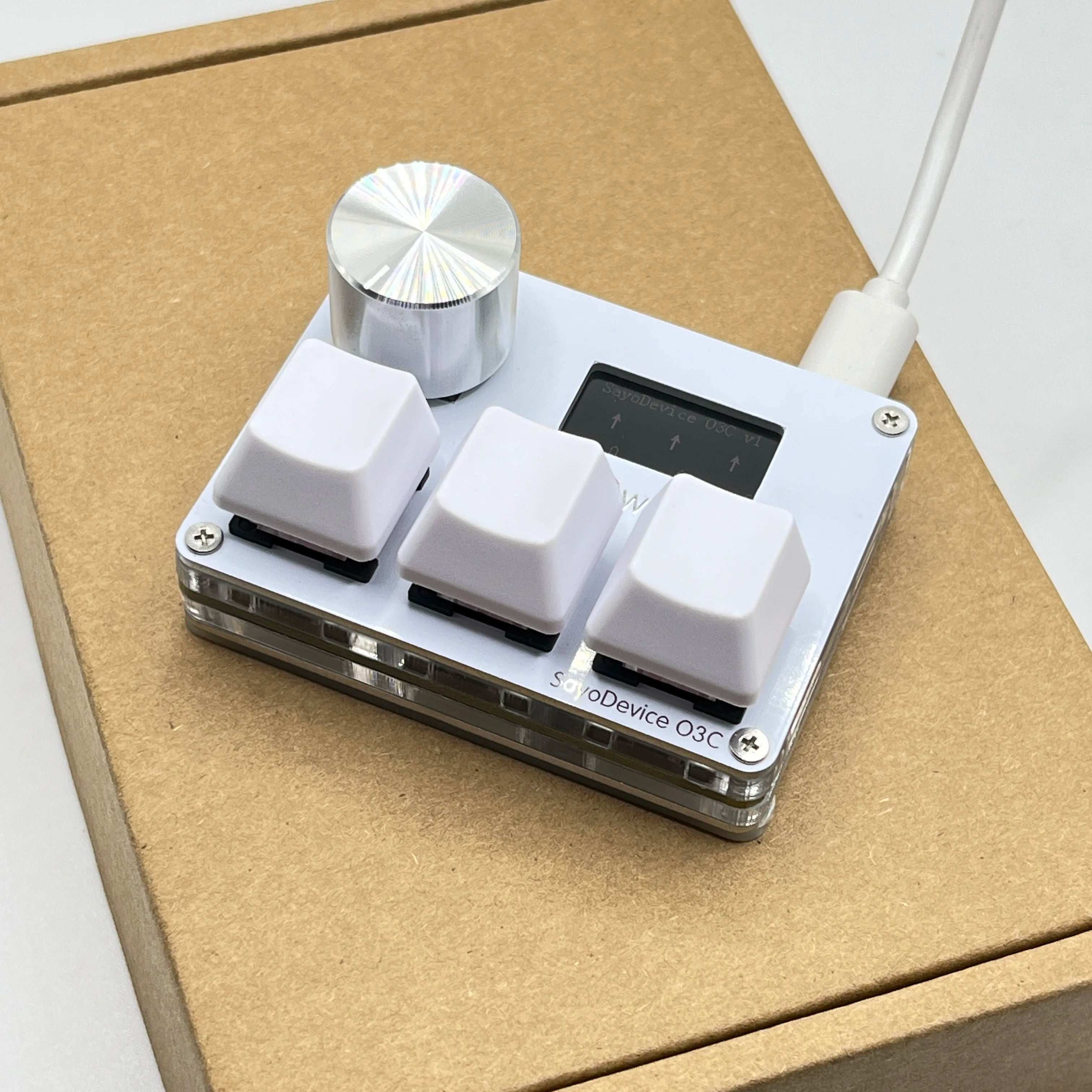 O3C SayoDevice OSU O3C Rapid Trigger Hall Switches Magnetic Pink Switches Keyboard With Knob Screen Copy Paste Shotcut O3C SayoDevice OSU O3C Rapid Trigger Hall Switches Magnetic Pink Switches Keyboard With Knob Screen Copy Paste Shotcut