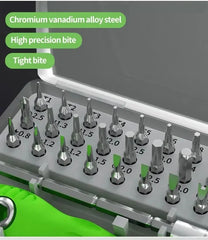 Mini 32-in-1 Precision Screwdriver Set Magnetic Phillips Bits Multifunctional Hand Repair Tool Kit for Phone Watch Glasses PC Mini 32-in-1 Precision Screwdriver Set Magnetic Phillips Bits Multifunctional Hand Repair Tool Kit for Phone Watch Glasses PC