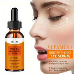 20% Vitamin C contains Vitamin E to reduce fine lines, moisturize, and brighten skin tone 20% Vitamin C contains Vitamin E to reduce fine lines, moisturize, and brighten skin tone