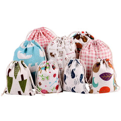 Pet Toys & Snacks Storage Cotton Linen Fabric Pouch Drawstring Bag Cute Kids Travel Cloth Shoes Storage Bag Makeup Case Gift Bag Pet Toys & Snacks Storage Cotton Linen Fabric Pouch Drawstring Bag Cute Kids Travel Cloth Shoes Storage Bag Makeup Case Gift Bag