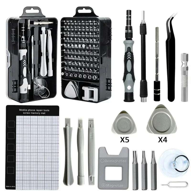 115 in 1 Multifunctional Precision Magnetic Screwdriver Set Computer PC Mobile Phone Equipment Repair Screwdrive Kit Hand Tools 115 in 1 Multifunctional Precision Magnetic Screwdriver Set Computer PC Mobile Phone Equipment Repair Screwdrive Kit Hand Tools