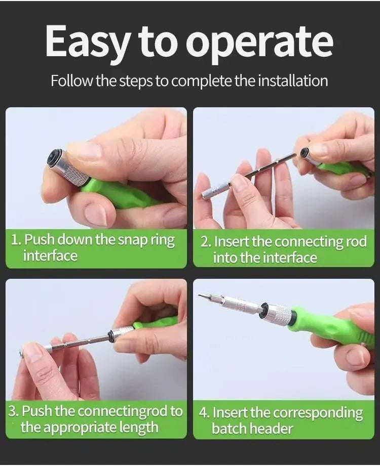 Mini 32-in-1 Precision Screwdriver Set Magnetic Phillips Bits Multifunctional Hand Repair Tool Kit for Phone Watch Glasses PC Mini 32-in-1 Precision Screwdriver Set Magnetic Phillips Bits Multifunctional Hand Repair Tool Kit for Phone Watch Glasses PC