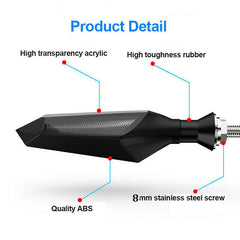 1pcs 8mm Motorcycle LED Turn Signal Lamp Sequential Flowing Flash Indicator Lights Amber Running Light Motorcycle Tail Light 1pcs 8mm Motorcycle LED Turn Signal Lamp Sequential Flowing Flash Indicator Lights Amber Running Light Motorcycle Tail Light