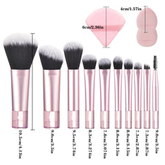 10 color Mini makeup brush Travel portable Makeup Tool Makeup Puff - Palm Brush Professional Makeup tool set Christmas gift 10 color Mini makeup brush Travel portable Makeup Tool Makeup Puff - Palm Brush Professional Makeup tool set Christmas gift