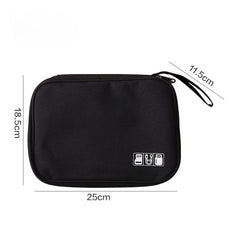 1pc Black Green Storage Bag Electronic Accessory Organizer Portable Usb Data Cable Charger Plug Travel Waterproof Organizer 1pc Black Green Storage Bag Electronic Accessory Organizer Portable Usb Data Cable Charger Plug Travel Waterproof Organizer