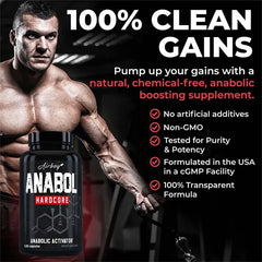Anabol Hardcore Supplement - Helps Build Lean, Firm, High-quality Muscle,Promoting Muscle Growth,Recovery & Strength Enhancement Anabol Hardcore Supplement - Helps Build Lean, Firm, High-quality Muscle,Promoting Muscle Growth,Recovery & Strength Enhancement