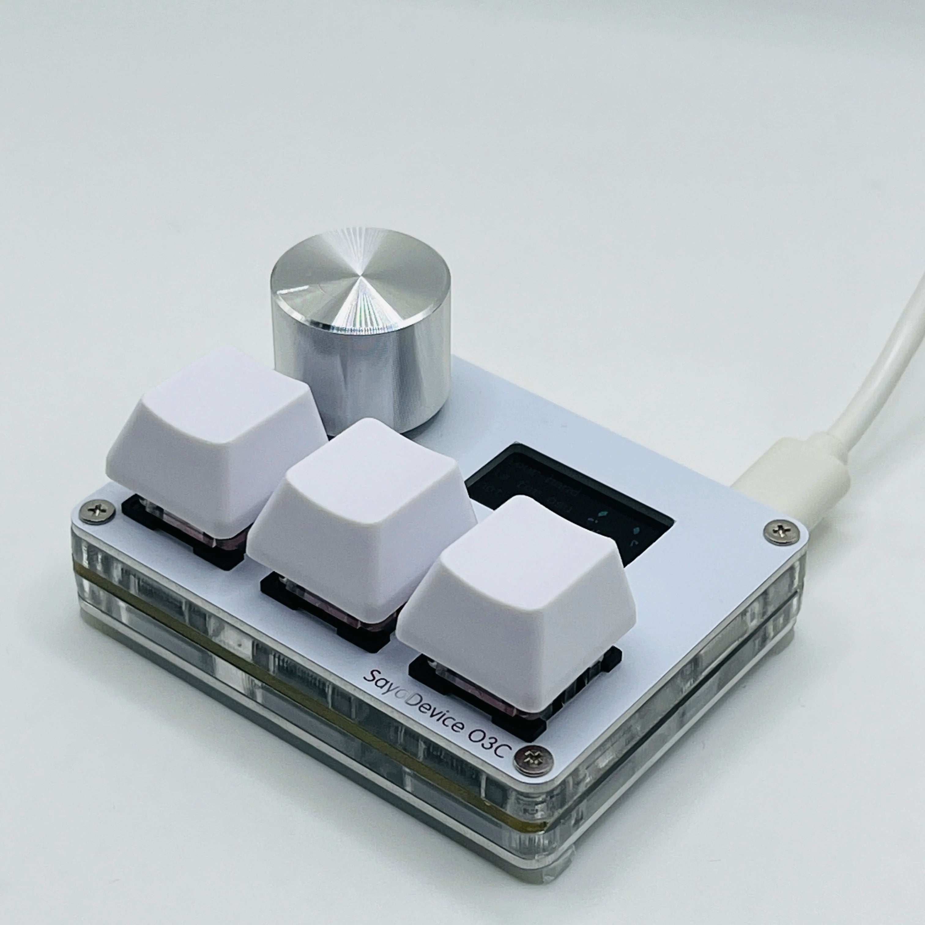 O3C SayoDevice OSU O3C Rapid Trigger Hall Switches Magnetic Pink Switches Keyboard With Knob Screen Copy Paste Shotcut O3C SayoDevice OSU O3C Rapid Trigger Hall Switches Magnetic Pink Switches Keyboard With Knob Screen Copy Paste Shotcut