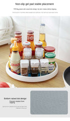 1/4Pcs 360 Rotatable Anti Sliding Kitchen Condiment Rotatable Storage Rack Tableware Cabinet Round Multi Functional Storage Rack 1/4Pcs 360 Rotatable Anti Sliding Kitchen Condiment Rotatable Storage Rack Tableware Cabinet Round Multi Functional Storage Rack
